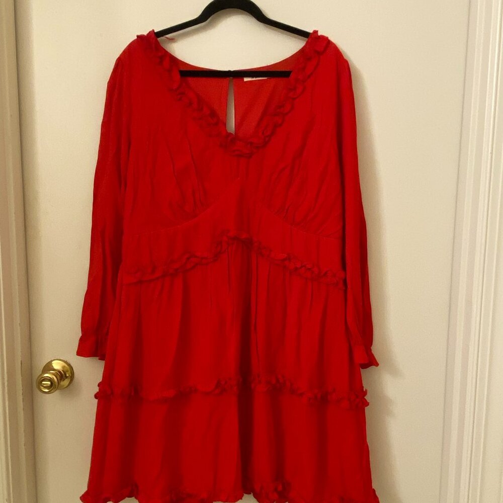Like New Mi Ami  Red flowy dress